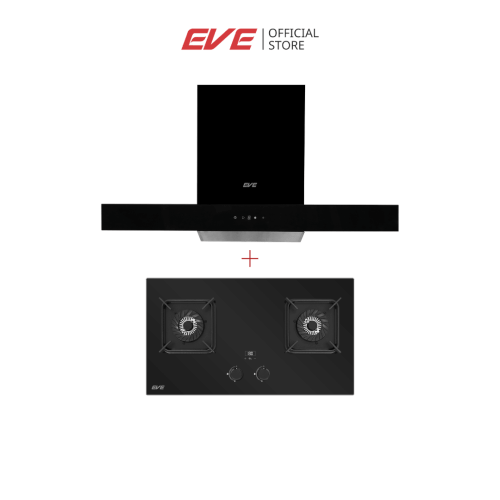 [HOMEPRO EXCLUSIVE] ชุดเซตเครื่องดูดควันติดผนังแบบกระโจม HC-LOFTBOX-90 90 CM + เตาแก๊ส 2 หัว แบบฝัง ฐานกระจก EVE รุ่น HB73-B789G/BG PLUS 73 CM_11